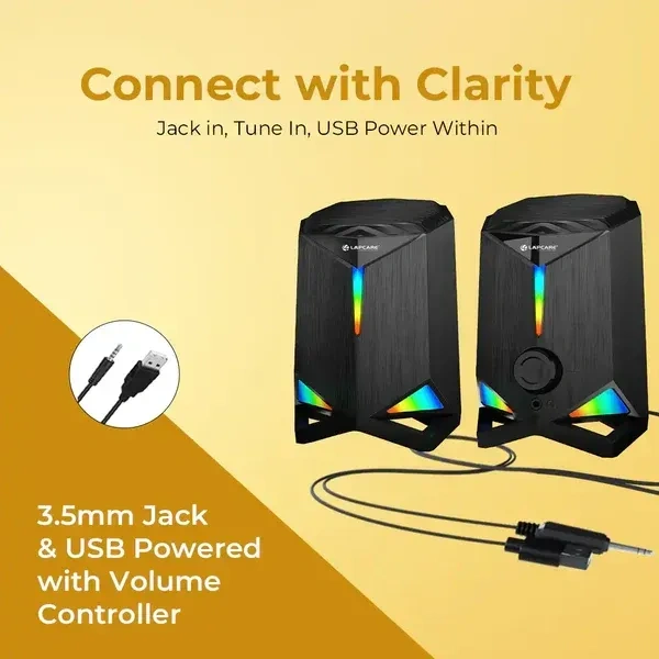 LAPCARE Deski 2.0 Computer Speaker (LUS-009) - Black
