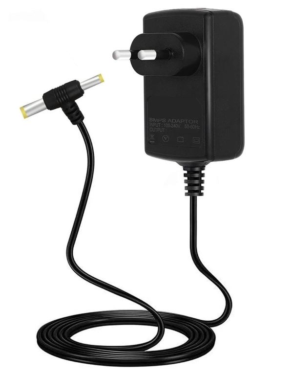 KK VEV K.K Power High-Quality 12V-1Amp DC Adapter Power Adapter Power Supply For Wi-Fi router, Set Up Box Tablet, Cctv Camera (BLACK) - 12V-1Amp