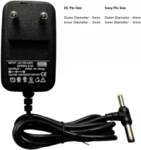 Shreyam SE 801 SMPS Power Adapter 6V-2AMP Adapter DC Plus Sony Pin (Black)