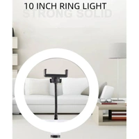 VEV Ring Fill Light 10 Watt LED Ring Light with 26 Cm With Phone Holder 10 Level Dimmable With 3 Modes of Light