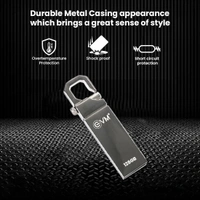 EVM EnStore 128 GB Metal USB 2.0 Flash Drive - High Read Speeds up to 15MB/s & Write Speeds up to 8MB/s - Durable Metal Casing - Ideal for Data Transfer & Storage - (EVMPD/128GB) - 128 GB