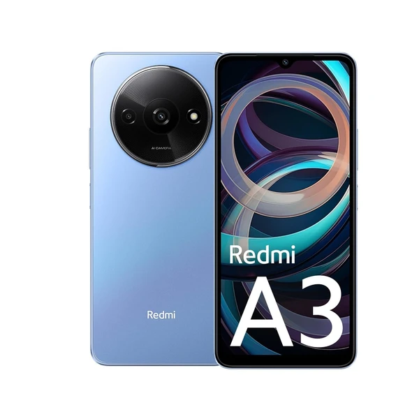 Redmi A3 | 4GB RAM 128GB Storage | Premium Halo Design | 90Hz Display (Lake Blue) - 4GB