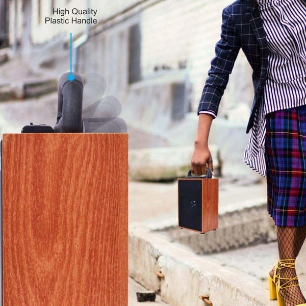 Target SP-T6 Antique Wooden Look Wireless Speaker 5Hrs Play Time (BROWN)