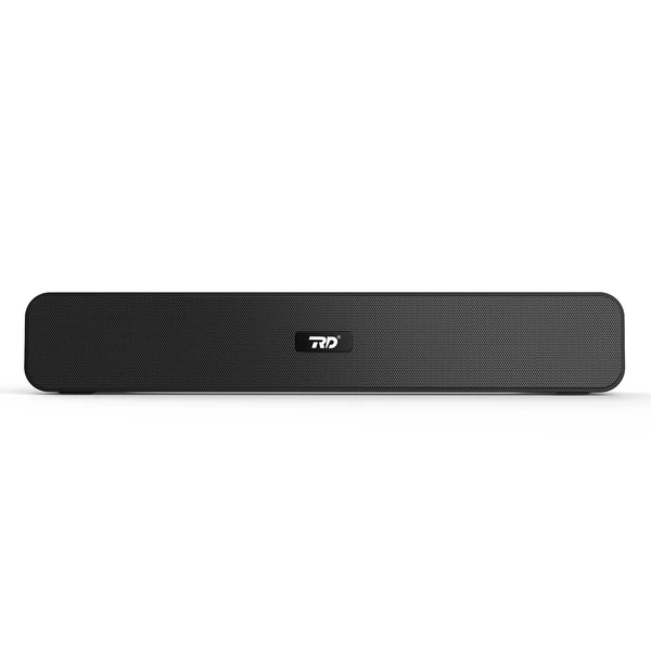 RD SP-12 Smart Portable Stereo Wireless Soundbar Bluetooth V5.0 Connectivity 20 Watts 2.0 Sound Treble Extra Bass Speaker Supports TF/SD Card/USB/AUX 8 Hours Playback Time IPX4 Waterproof (Black)