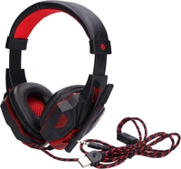Lapcare LAPCARE JOY LHP-405 | 20mW USB Headset with 45mm Drivers | Adjustable Microphone | Form Ear Pads | Super Anti-Violence | Long Cord (Black)