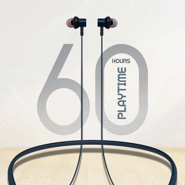 Target BT-170 in Ear Wireless Neckband Bluetooth Headphones with 60H Playtime, Type-C Quick Charging (10 Mins = 18H) Magnetic Touch, Rich Sound, Built-in Mic, Universal Bluetooth Compatibility