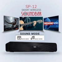 RD SP-12 Smart Portable Stereo Wireless Soundbar Bluetooth V5.0 Connectivity 20 Watts 2.0 Sound Treble Extra Bass Speaker Supports TF/SD Card/USB/AUX 8 Hours Playback Time IPX4 Waterproof (Black)