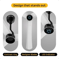 ATOMBERG Atomberg Renesa Halo Smart Celling Fan 1200mm BLDC Ceiling Fan With IoT & Remote | 5 star | High Air Delivery | Low Noise Operation | LED Speed Indicator | Sleek Design | 2+1  Year Warranty | (GL White & Black) - GL White & Black