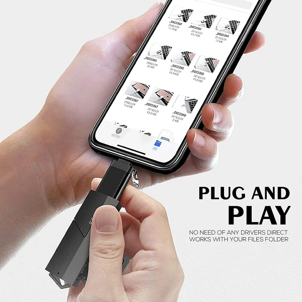 Target OTG-120 Lightning OTG Adapter Compatiable For Iphone, IPAD (BLACK)