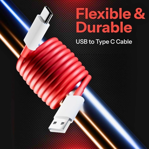 VEV Vivo Data Cable Fast Charging VOOC Support | Type-C | 85W Output | Super Charger (Red)