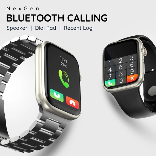 PEBBLE Pebble Trio 1.96" Infinite Display BT Calling Smartwatch, Health Suite, Health Suit, Multi Sports, Multiple Watch Faces, AI Voice Assistance, Smart Calculator, Alaram & Notification
