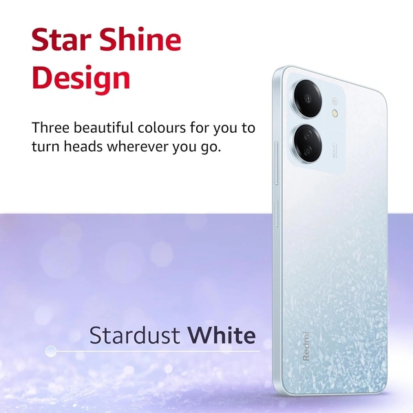 REDMI Redmi Smart Phone13 C (Starshine Green, 8GB RAM, 256GB Storage) | Powered by 4G MediaTek Helio G85 | 90Hz Display | 50MP AI Triple Camera - Green, 8 GB, 256 GB