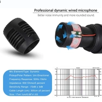 Target MC-100 Wired Dynamic Karaoke Microphones, Handheld Wired Uni-directional Vocal Microphone with 10ft XLR to 6.35mm Audio Cable for Karaoke Machine/Family Entertainment/Birthday Party/Classroom Use (BLACK)
