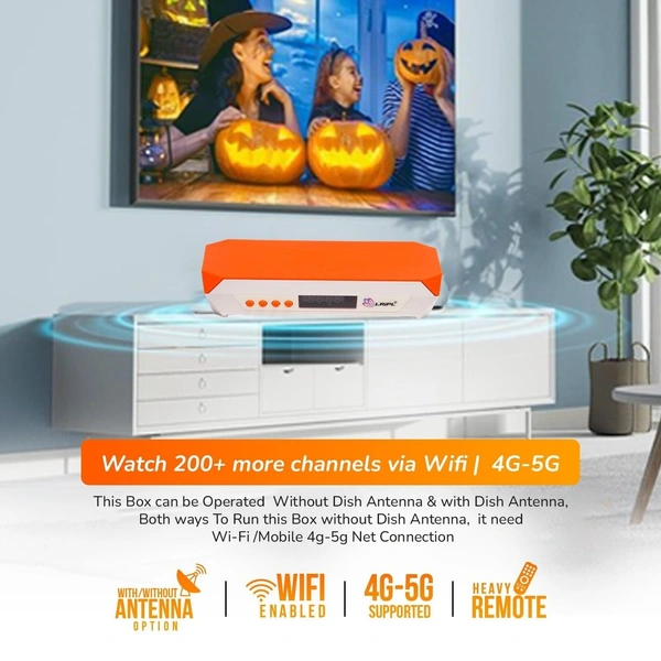 Lripl LRIPL LR29DT MPEG-4 Full HD Set Top Box with WiFi, Free to Air Channel