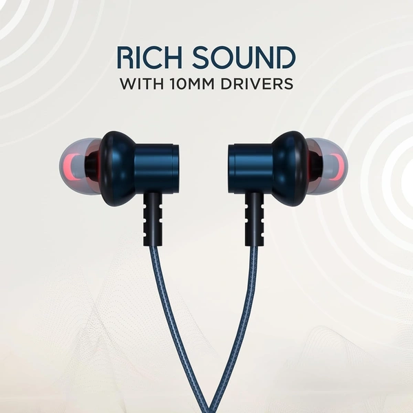 Target BT-170 in Ear Wireless Neckband Bluetooth Headphones with 60H Playtime, Type-C Quick Charging (10 Mins = 18H) Magnetic Touch, Rich Sound, Built-in Mic, Universal Bluetooth Compatibility