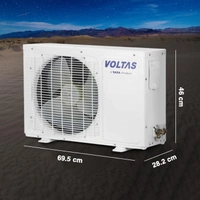 Voltas Vectra Elegant 1 Ton 3 Star, Inverter Split AC Copper, 4-in-1 Adjustable Mode, Anti-dust Filter (White)