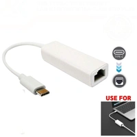 VEV USB 2.0 Ethernet Lan Adapter Type C to RJ45 Network LAN Adapter Up to 10/100Mbps, For Windows/Mac/Linux