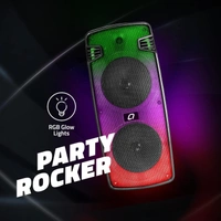 Artis MS304 40W Wireless Bluetooth Party Speaker with FM/USB/Aux in/TF Card & Wireless Mic (Black)