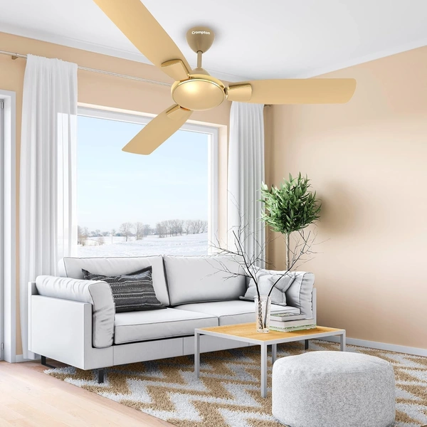 Crompton HIGHSPEED TORO ANTIDUST 1200 mm (48 inch) Ceiling Fan (Gold) - Old Gold