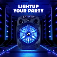 Artis BT101 20W Portable 5.0 Bluetooth Party Speaker with FM/USB/TF Card & Wired Mic (Black)