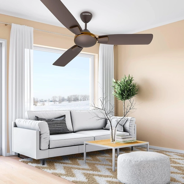 Crompton HIGHSPEED TORO ANTIDUST 1200 mm (48 inch) Ceiling Fan (Brown) - Brown