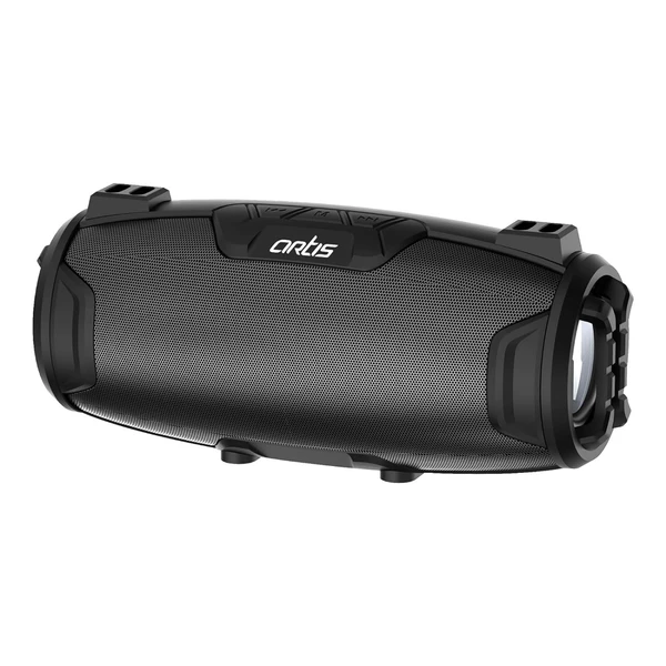 Artis BT36 Wireless Bluetooth Speaker with USB, FM, TF Card, AUX in, Wired Mic with Shoulder Strap (Black)