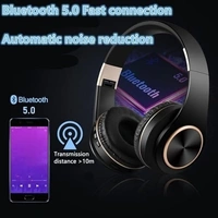 Target HB-T10 Wireless Headphone 22H Playtime, Type-C Charging, Built-In Mic, Universal Bluetooth Compatibility (BLACK)