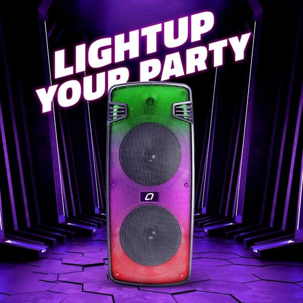 Artis MS304 40W Wireless Bluetooth Party Speaker with FM/USB/Aux in/TF Card & Wireless Mic (Black)
