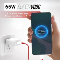 Morbi Charge - x3 65W Fast Charge Supports Warp, Super VOOC, Dash, Fast & Super Fast Charging Adaptor With Cable