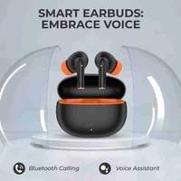 Airdopes Boat airdopes G-009 true wireless earphone with 13 mm drivers immersive sound. Fast charging, iwp technology. Type C charging. Integrated controls with One press voice assistant, total playback 24 hrs, ENx technology, IPXS water resistance, instant response touch control, In buit mic. - Green