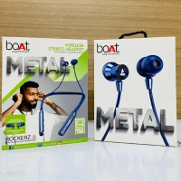Boat (Copy) Boat Rockerz A43 Wireless Bluetooth Headsets Magnetic On Off Double Pecking Wireless Nackband 280Hrs Music Time, (Black) - Black