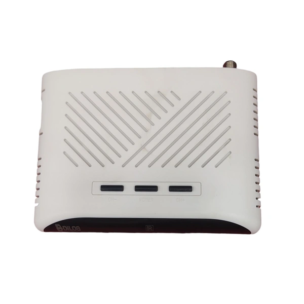 DILOS HR-6SE Digital Set-Top Box SD-1818 ECO | Free-to-Air MPEG-2 | Get Lifetime Free TV / FM Channels from DD Free Dish (No Monthly Charges) (White)