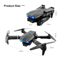 VEV E99 Pro Poldble Drone New Durable Structure Design Special Super Durable Design Foldable Remote Control Drone With Dual Camera Drone 2 Batteries1 Drone (BLACK) - Black
