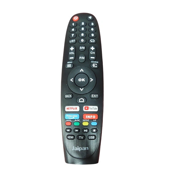 Jaipan  Jaipan Remote TV with Netflix, YouTube, Prime Video | Compatible Remote for Jaipan TV 32" (Black)