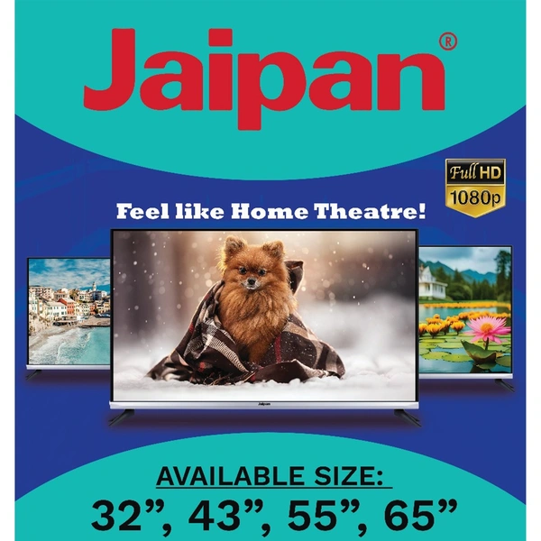 Jaipan 32 Inch JPT-3200WT Smart TV | Full HD (Black)
