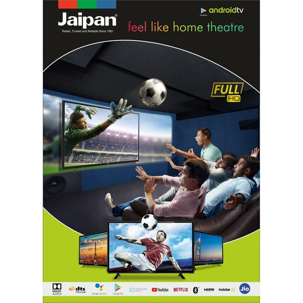 Jaipan 24 Inch JST-2400HD Smart LED TV | Frameless TV  (Black)