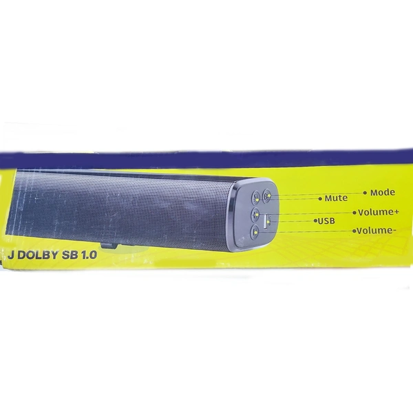 Jajot J DOLBY SB 1.0 Bluetooth Soundbar (Black)