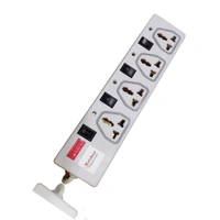 Krishna Power Strip 4+4 Power Socket | Premium Portable Power Strip | 1.5 Length (White)