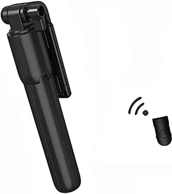 VEV R1 Selfie Stick, Extendable Selfie Stick with Tripod Stand and Detachable Wireless Bluetooth Remote (Black)