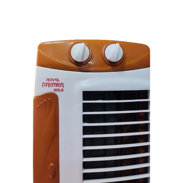 Royal Premier Gold Tower Fan (White & Orange)