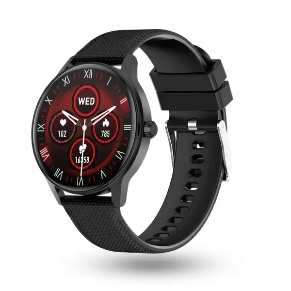 Urban Revolt | 1.4" HD IPS Display | 550 Nits | 122+ Sports Mode Smartwatch (Black) - Black