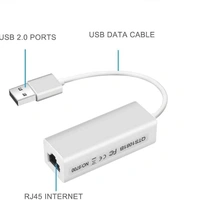 VEV USB 2.0 Ethernet Lan Adapter USB To RJ45 Network LAN Adapter Up To 10/100Mbps, For Windows/Mac/Linux