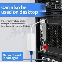 VEV USB 2.0 Ethernet Lan Adapter USB To RJ45 Network LAN Adapter Up To 10/100Mbps, For Windows/Mac/Linux