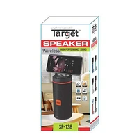 Target SP-136 DEEP BASS |Hi Fi Wireless Stereo Speaker | 4 HRS Play Time (Black)