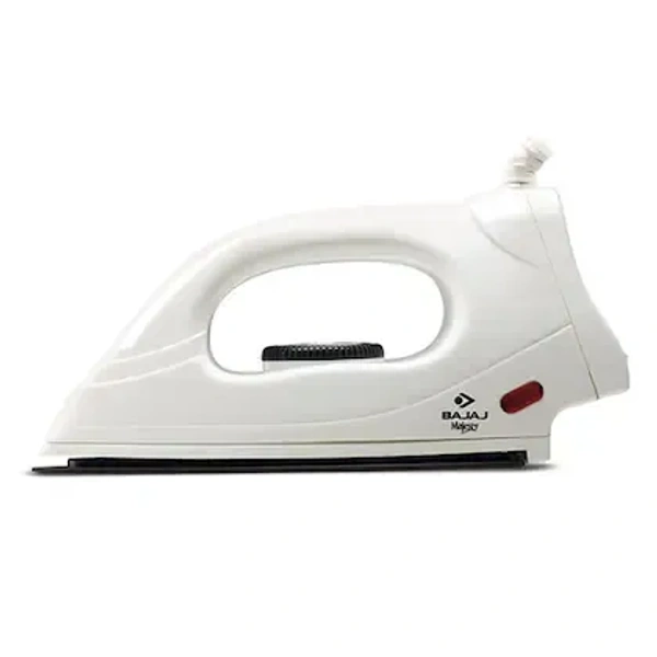 Bajaj Majesty DX-4 (440214) 1000W Dry Iron With Advance Soleplate And Anti-Bacterial German Coating Technology, (White)  - White