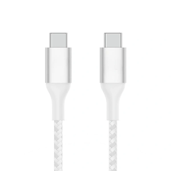 Target PD-55 Super Fast Charging & Sync Data Type-C to Type-C 1 Meter Cable (White)