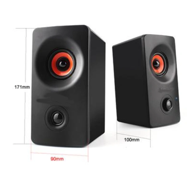 Blue Square BS-222 AC Power Multimedia Speaker Laptop/Desktop Speaker (Black)