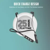 Tigotech NOIZE X1 Bluetooth Neckband | Nonstop 25hrs Playtime with Type C Bluetooth Headset  (Black)