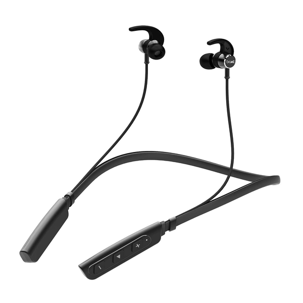 boAt Rockerz 235 V2 Bluetooth Wireless In Ear Earphones With Mic V5.0, Magnetic Eartips And Ipx5 Water & Sweat Resistance (Black)