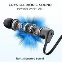 BOAT boAt Rockerz Summit Wireless Earphone with 30H Playback, ASAP™ Charge, Dual Pairing, ENx™ Technology, BEAST™ Mode (BLACK)